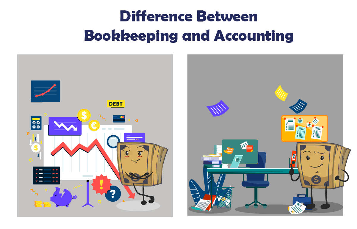 difference between bookkeeping and accounting